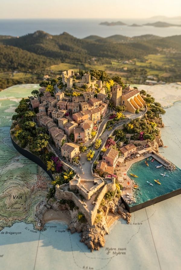 Diorama de Bormes-les-Mimosas