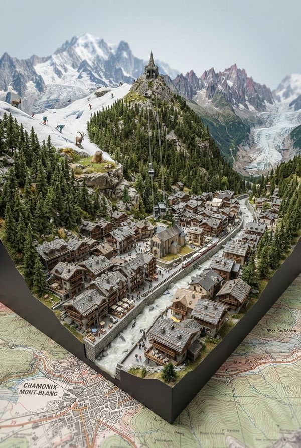 Diorama de Chamonix-Mont-Blanc