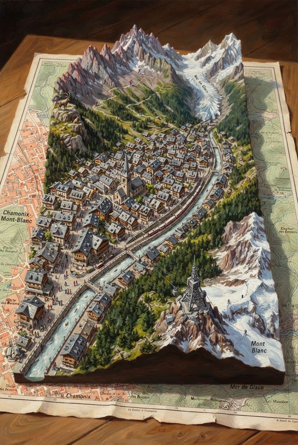 Diorama de Chamonix-Mont-Blanc, PV-74-16