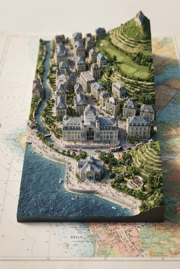 Diorama de Évian-les-Bains