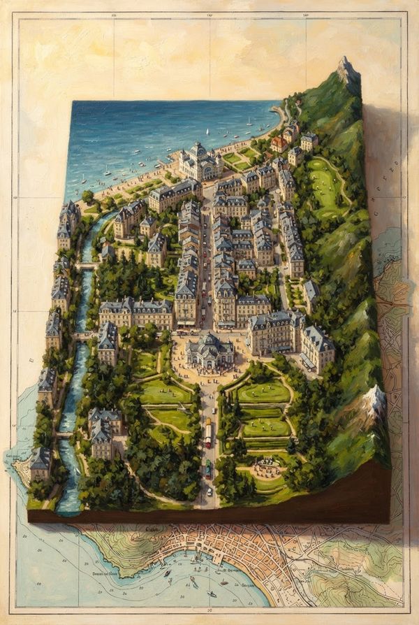 Diorama de Évian-les-Bains, PV-74-21