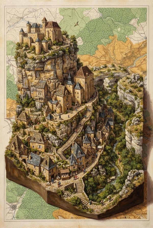 Diorama de Rocamadour, PV-46-08
