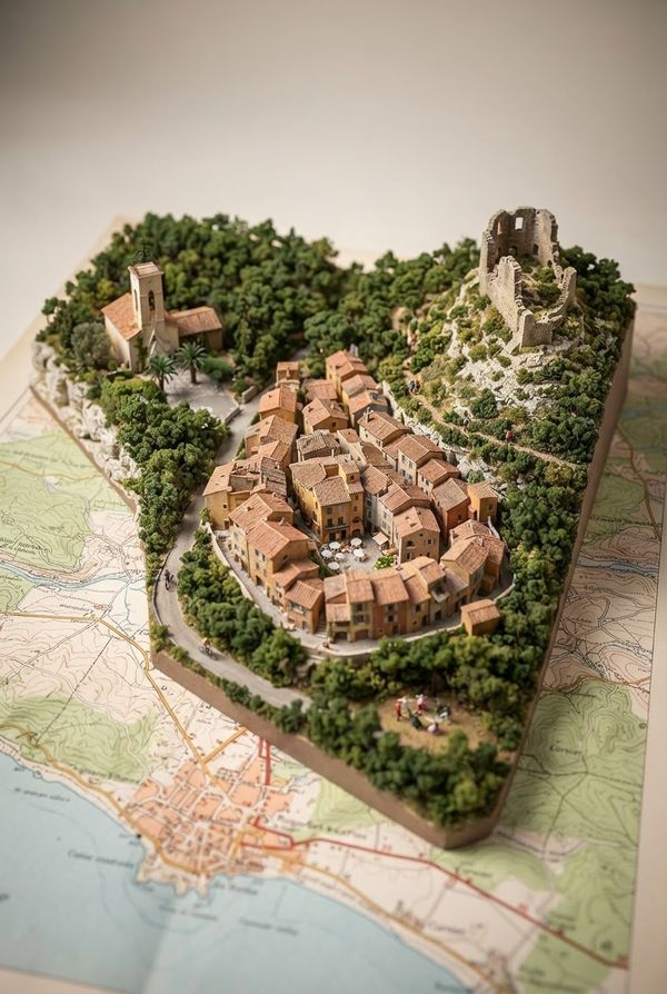 Roquefort-les-Pins en miniature