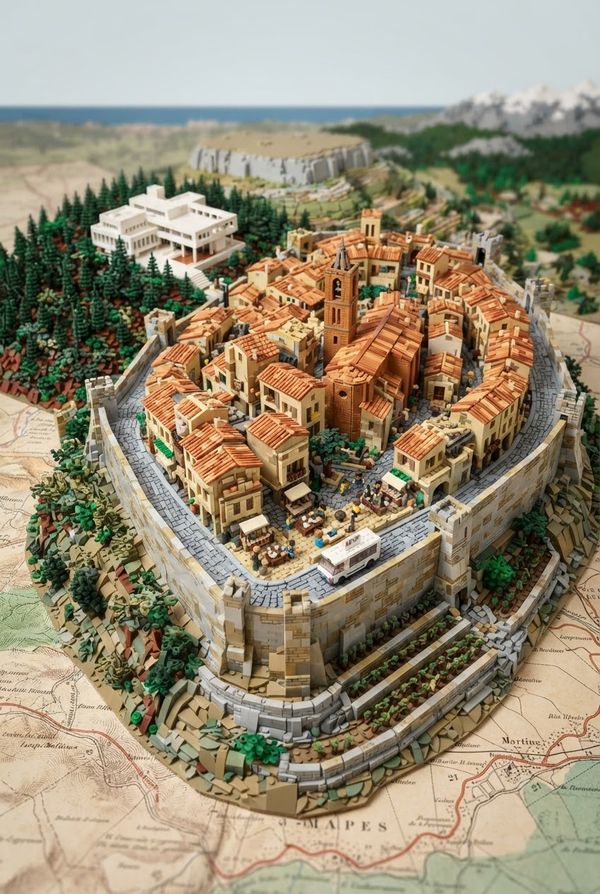 Diorama de Saint-Paul-de-Vence, PV-06-91