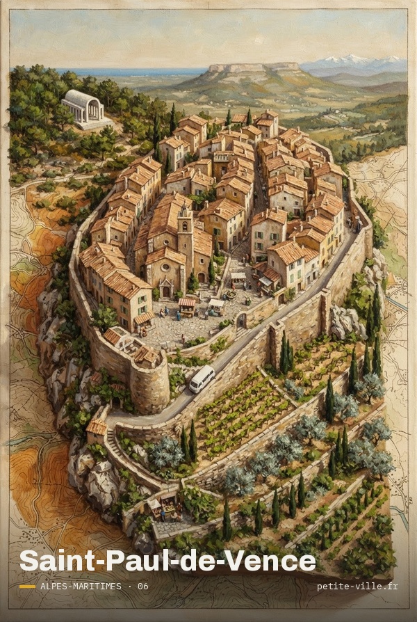Aperçu du tirage de Saint-Paul-de-Vence, PV-06-92
