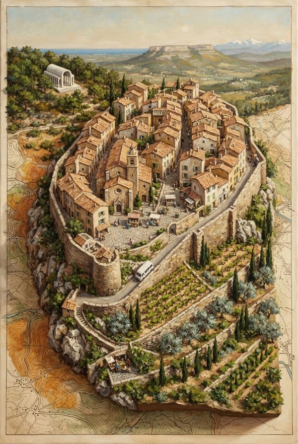 Diorama de Saint-Paul-de-Vence, PV-06-92