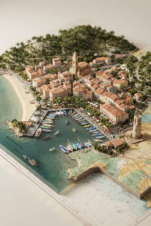 Diorama de Sanary-sur-Mer
