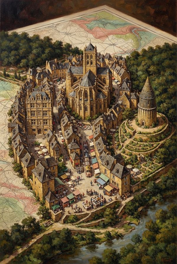 Diorama de Sarlat-la-Canéda, PV-24-08